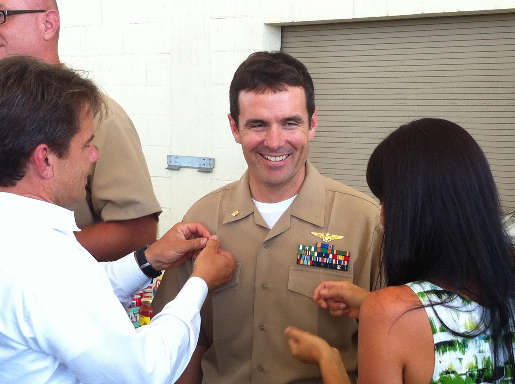 Promotion with wife Bernice and brother Jeff